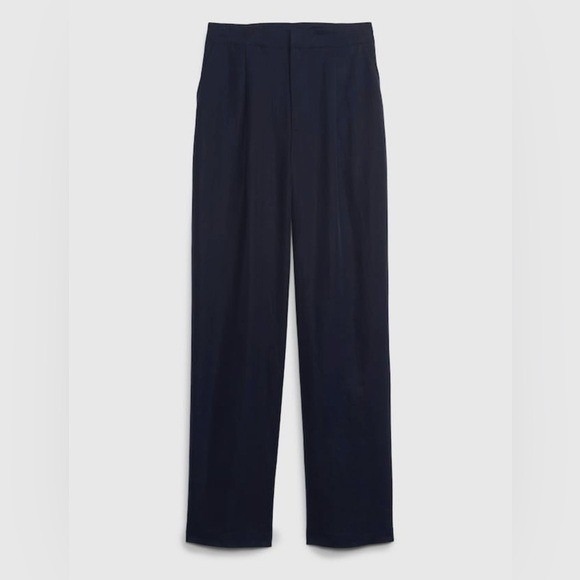 GAP Pants - Gap‎ Pleated Navy Blue Softsuit Trouser Size 4